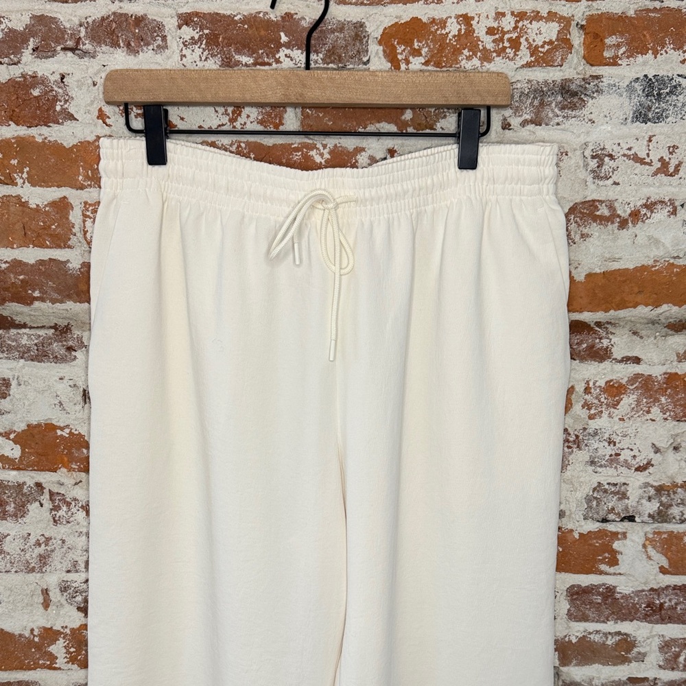 Wilfred Wide Leg Drawstring Pants in White - Picture 5 of 11